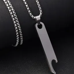 French Accent Silver-Plated Pendant With Chain-picture-28