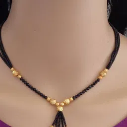 Ramdev Art Fashion Jwellery Brass Gold Plated Mangalsutra-picture-32