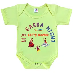 Cute Pals Infants Kids Typography Printed Envelope Neck Cotton Romper-picture-28