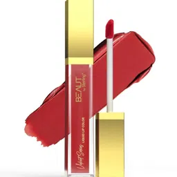 Beaut By Sterling Velvet Series Matte Liquid Lip Color Lipstick - 5 ml - Best Brown M04-picture-32