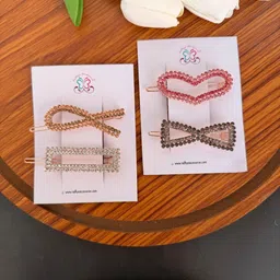 Radhya Accessories Women Set of 4 Bobby Pins-picture-21