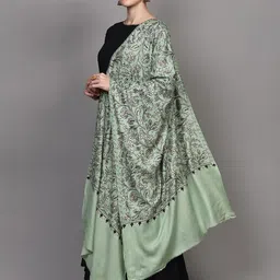 Exotic India Floral Embroidered Shawl image 5