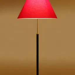 Devansh Red & Black Frustum Wooden Floor Lamp image 4