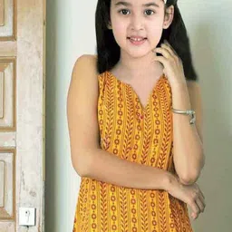 Vetrokart Girls Ethnic Motifs Printed Regular Kurta with Palazzos image 3