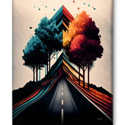 Livin'luxe Multicoloured Canvas Other Wall Paintings image 3