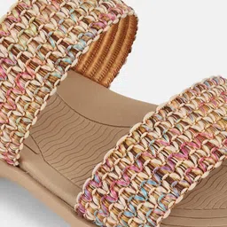 Mochi Women Synthetic Open Toe Flats image 2