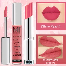 MI FASHION Set of Liquid Lipstick 3.5ml - 03 & Creamy Matte Lipstick 3.5g - 18-image-34