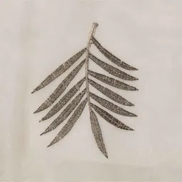 parda online Gloden Brown Polyster Floral 5ft Sheer Eyelet Window/Door (1 Pc) image 2