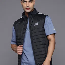 New Balance Mock Collar Padded Gilet Jacket-picture-15