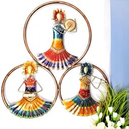 apka mart Red & Yellow Musician Design Wall Decor-image-86