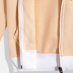 White Snow Girls Hooded Front-Open Sweatshirt image 3