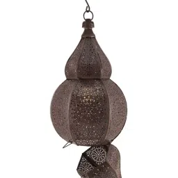 Homesake Copper Moroccan Hanging Lamp - Set of 1 image 4