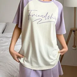 KSHS Women Printed Pure Cotton Night suit-image-12