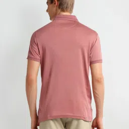 Arrow Pink Cotton Regular Fit Printed Polo T-Shirt image 2