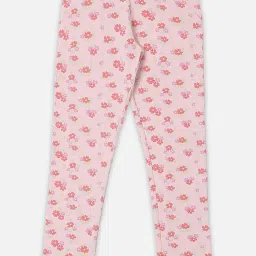 Allen Solly Junior Kids Pink Cotton Leggings image 2
