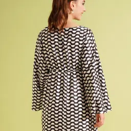 Globus Black & White Printed A Line Dress image 2