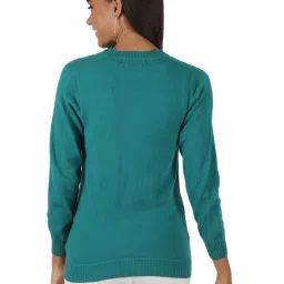 Monte Carlo Sea Green Wool Open Front Cardigan image 2