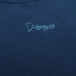 Difference of Opinion Blue Logo Print Oversized Sweatshirt image 4