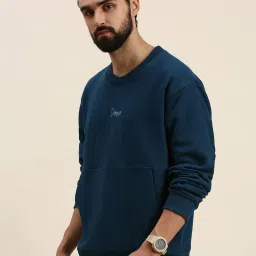 Difference of Opinion Blue Logo Print Oversized Sweatshirt image 3