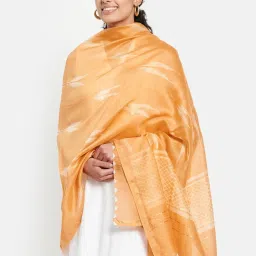 Fabindia Peach Woven Pattern Dupatta image 2