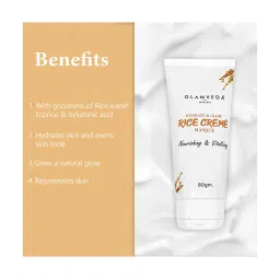 Glamveda Rice Hydrate and Glow Cream Masque - 80 gm image 4