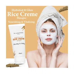 Glamveda Rice Hydrate and Glow Cream Masque - 80 gm image 2