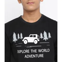 Lil Tomatoes Kids Black & Light Grey Printed Full Sleeves T-Shirt with Pyjamas image 5