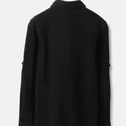 United Colors of Benetton Boys Black Cotton Solid Shirt-image-64