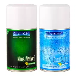 Airance Automatic Room Freshener A5 Dispenser Machine with 250 ml Each Khus (Vetiver), Cool Splash, Refreshing Lime, Litchi, Musk & Rose Petals Fragrance Spray Bottle (Pack of 6) image 5