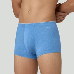XYXX Men Mid-Rise Melange Uno IntelliFresh Super Combed Cotton Trunks image 3