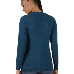 Monte Carlo Blue Wool Open Front Cardigan image 2