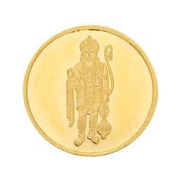 Sri Jagdamba Pearls Hanuman 22k (916) 2gm Gold Coin-picture-13