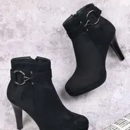 Ronnie Grey Women's Black Stiletto Boots-image-80