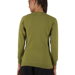 Monte Carlo Green Wool Open Front Cardigan image 2