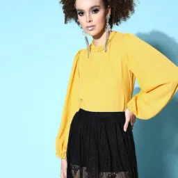 Melon by PlusS Yellow Regular Fit Top-picture-22