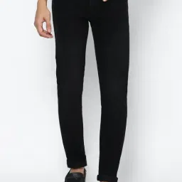 Allen Solly Black Skinny Fit Lightly Washed Jeans-picture-31