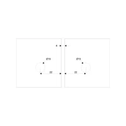 OZONE Glass to Glass Connector 180° Premium-Grade Metal Satin Stainless Steel Finish, OGC-555-ED STD SSS image 3