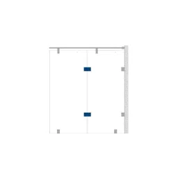 OZONE Glass to Glass Connector 180° Premium-Grade Metal Satin Stainless Steel Finish, OGC-555-ED STD SSS image 4