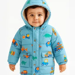 Nauti Nati Boys Sky Blue Graphic Print Jackets-picture-25