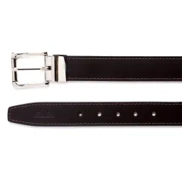Red Tape Bordo Red Reversible Leather Belt for Men image 4