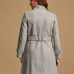 Kazo Long Overcoat With Metal Trims image 2