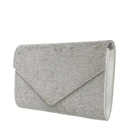 Aldo Silver Synthetic Clutch image 2