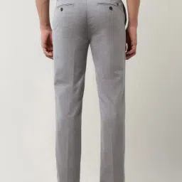 Arrow Grey Polyester Solid Mid Rise Trousers image 2