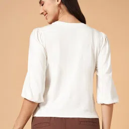 Honey By Pantaloons White Cotton Regular Fit Tops And Tees image 2