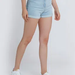 Zink London Blue Regular Fit Shorts image 3