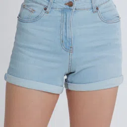 Zink London Blue Regular Fit Shorts image 5