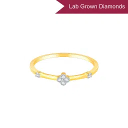 GIVA 14K Gold Soft Petals Lab Grown Diamond Ring for Women image 2