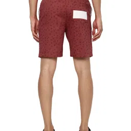 Forever 21 Red Cotton Regular Fit Floral Print Shorts image 2