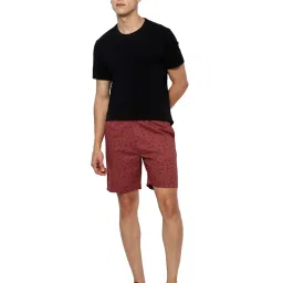 Forever 21 Red Cotton Regular Fit Floral Print Shorts image 4