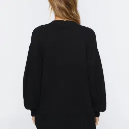 Forever 21 Black Cotton Full Sleeves Cardigans image 2